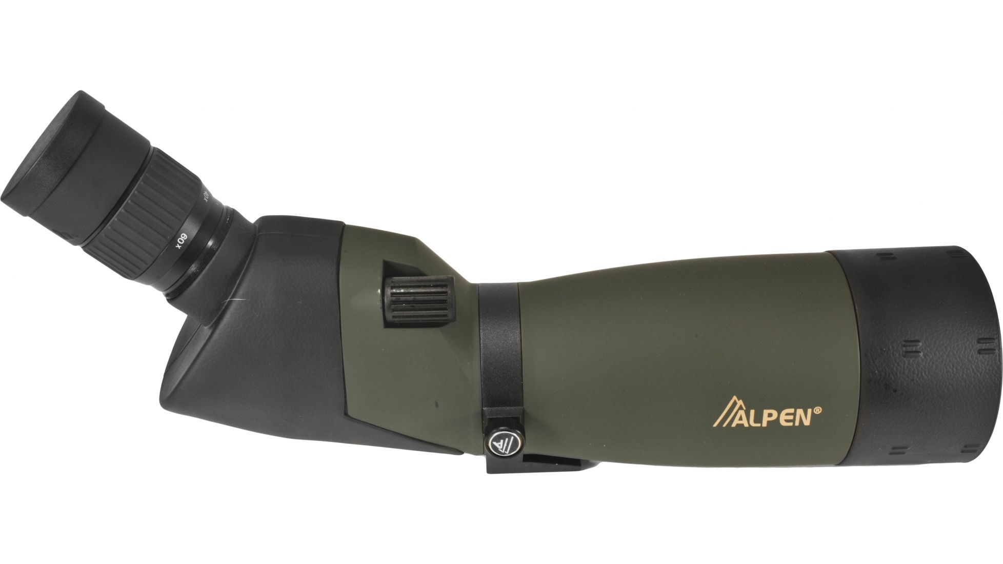 Alpen 2060x80mm Waterproof Spotting Scope w/Tripod, Travel Case 4.3