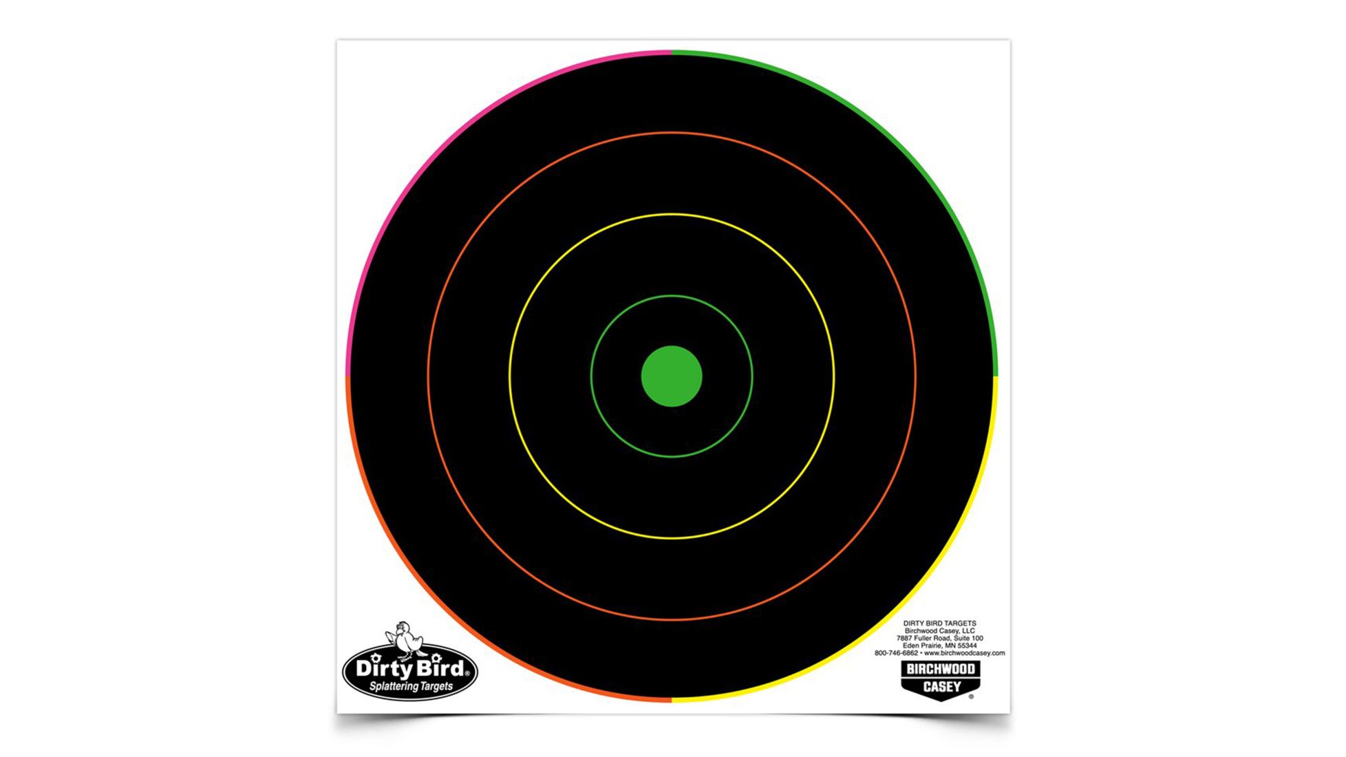 birchwood casey dirty bird multi color targets indooroutdoor use eight