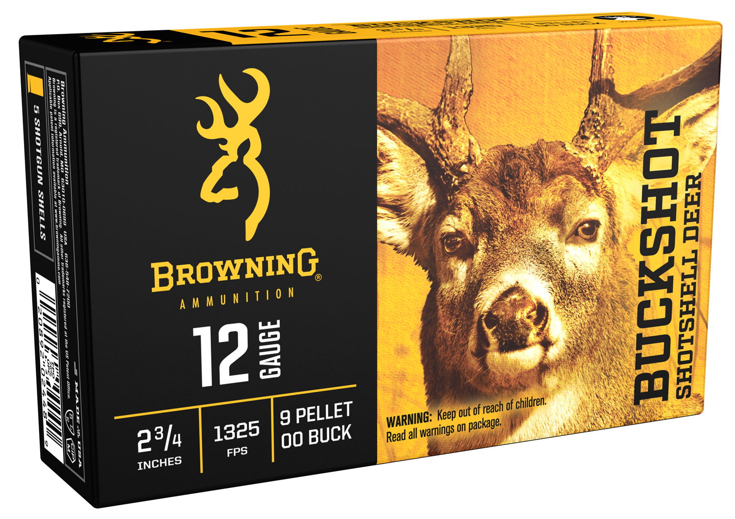 Browning Rifled Slug & Buckshot 12 Gauge 9 Pellet 2.75 ...