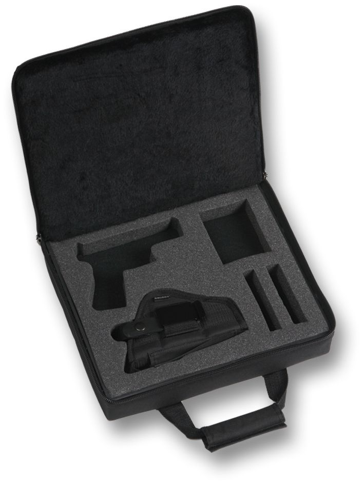 Bulldog Cases & Vaults 14 In. x 12 In. Black Nylon Taurus Pistol Case w