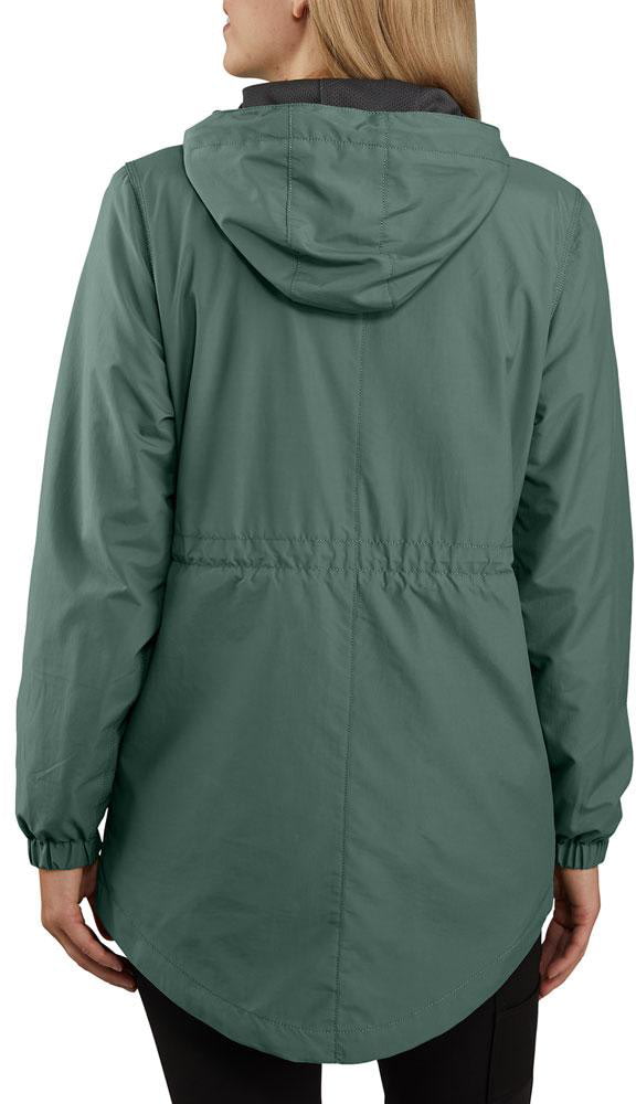 carhartt rain defender hooded lightweight coat for ladies