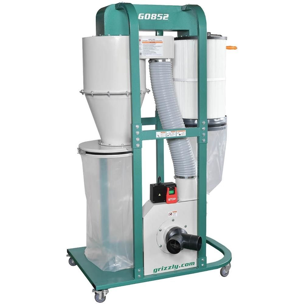 Grizzly Industrial Quiet Cyclone Dust Collector Free Shipping over 49!