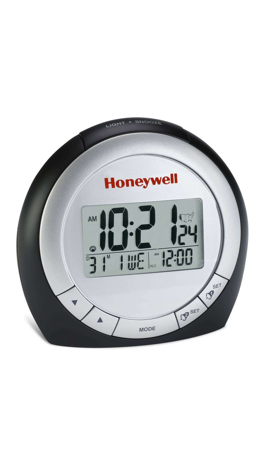 Honeywell Atomic (Self Setting) Alarm Clock with Dual Snooze Alarm and