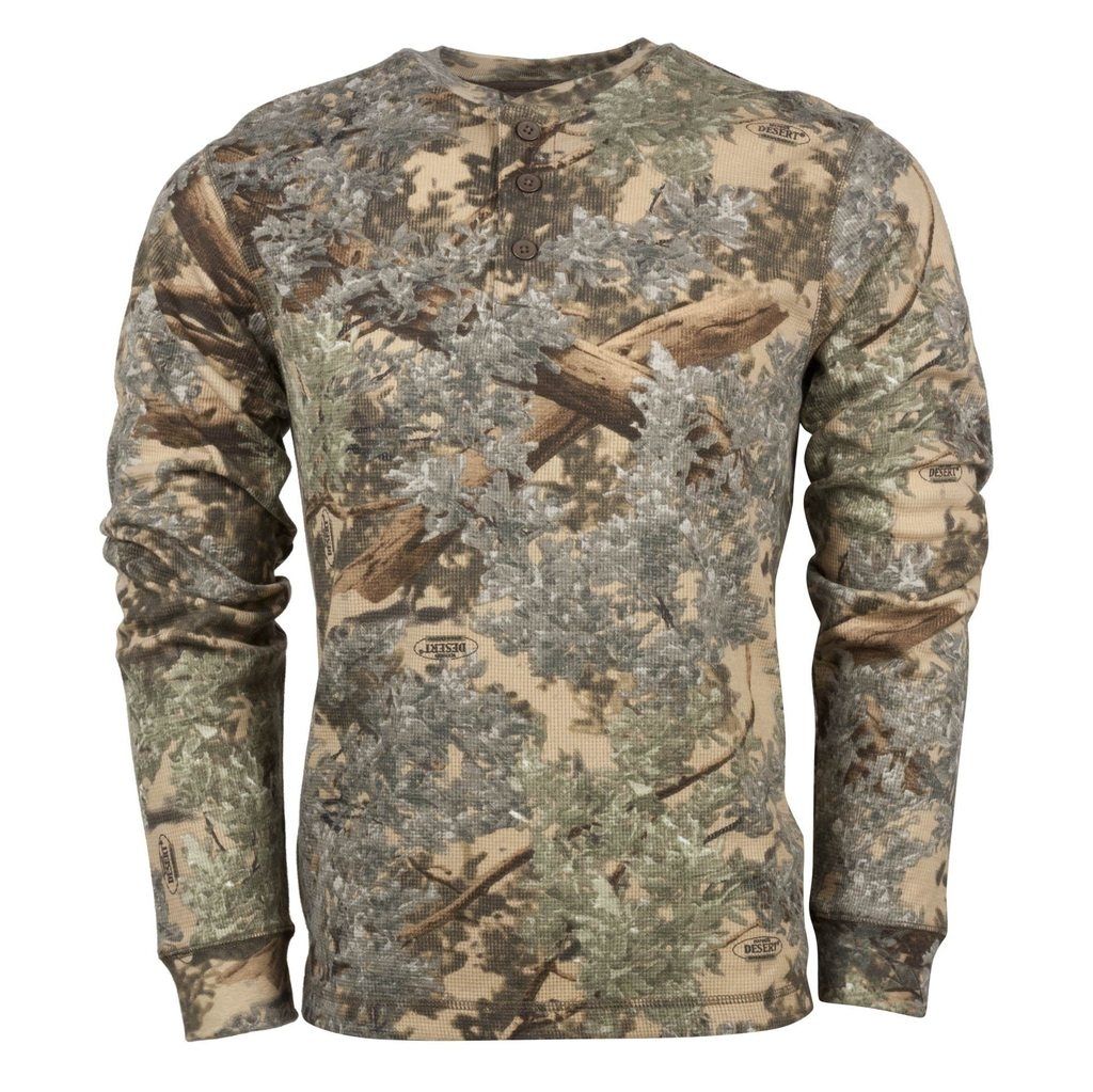 King's Camo Men's Classic Henley Desert Shadow | Free Shipping over $49!