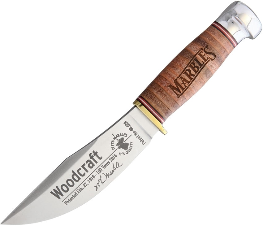 Marbles 100th Anniversary Woodcraft Fixed Blade Knife Free Shipping