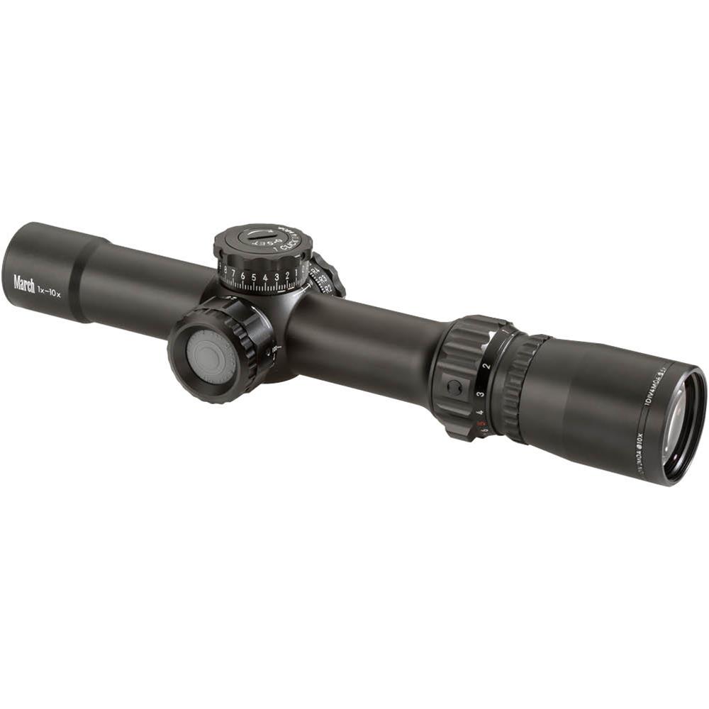 March Scopes 110x24mm Tactical Knob Illuminated Rifle Scope 4 Star