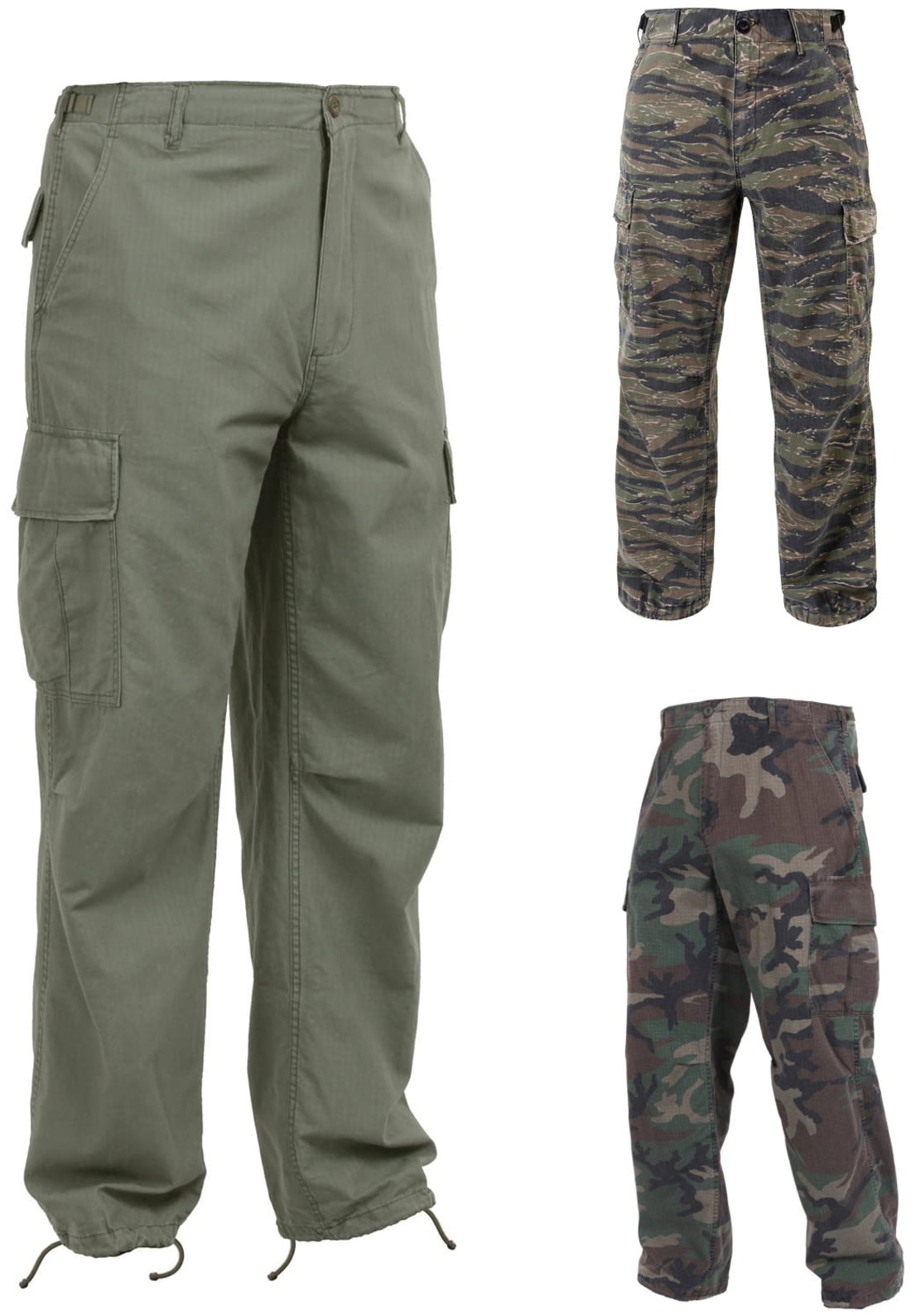 Rothco Vintage Vietnam Fatigue Pant Rip-Stop | Up to 21% Off Customer ...