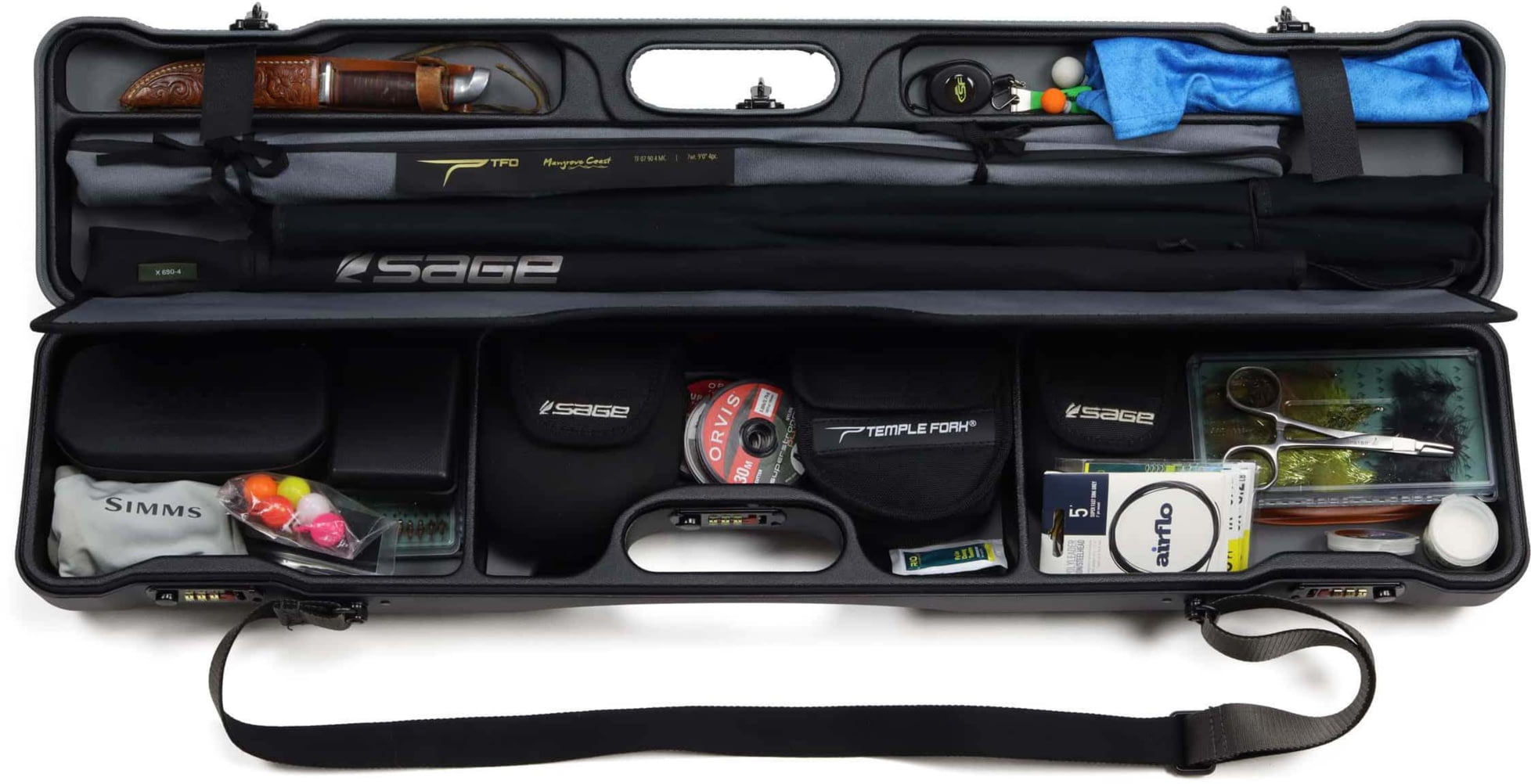 Sea Run Riffle QR Daily Fly Fishing Rod Travel Case 10 Off w/ Free S&H