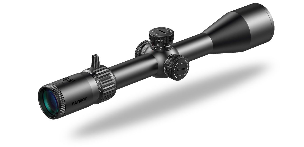 Swampfox Patriot 6-24x50mm Rifle Scope, 30mm Tube, First Focal Plane