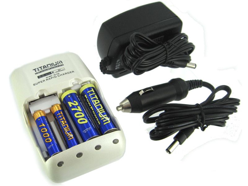Titanium 1 Hour Smart UltraQuick Battery Charger w/ AC/DC Plug 57