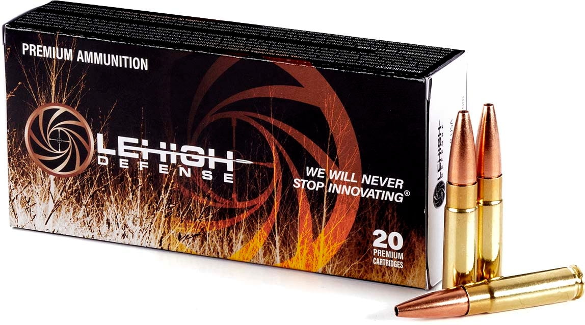 Lehigh Defense .300 Blackout 115 Grain Controlled Chaos Brass Cased